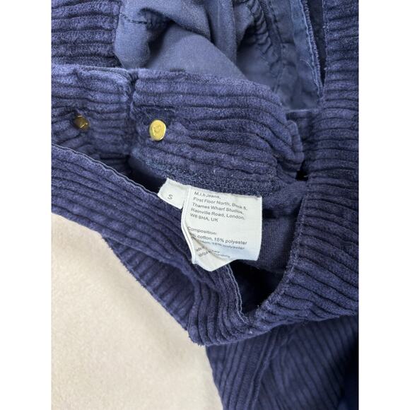 Women's size‎ Small M.i.h Jeans Anthropologie Korine navy Corduroy Overalls boho - Picture 8 of 10